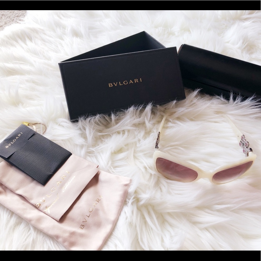 BVLGARI Ivory Special Edition Sunglasses
